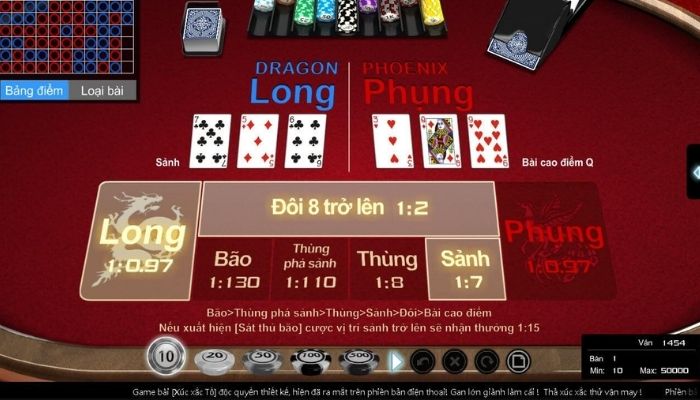 Các thể loại cược của game bài Trác Kim Hoa